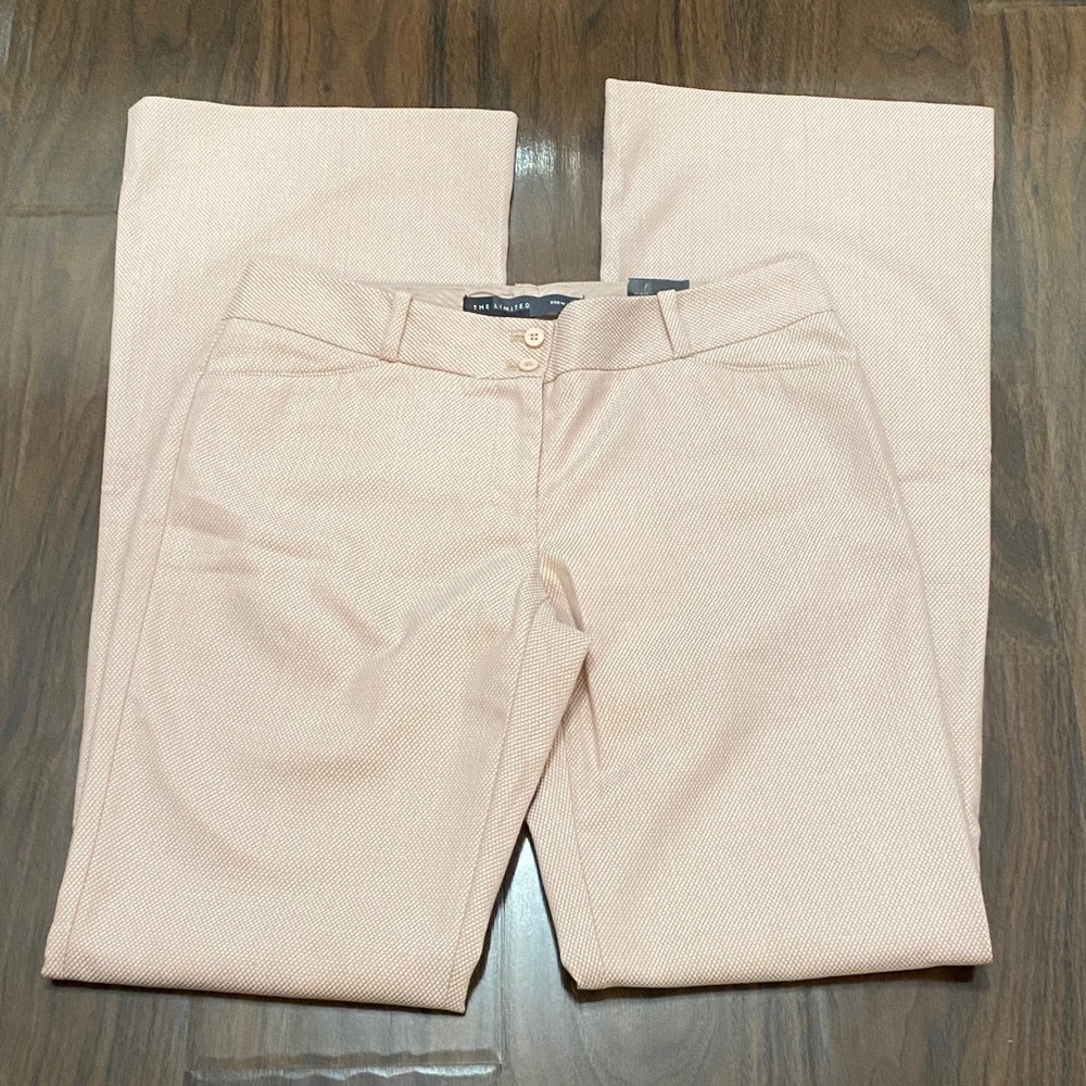 The Limited Blush Pink Houndstooth Drew Fit Pants - Picture 3 of 9